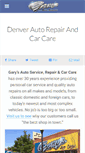 Mobile Screenshot of garysautoservicedenver.com